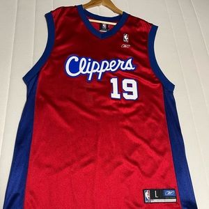 Sam Cassell #19 Vintage Throwback Los Angeles Clippers Jersey NBA Red - Large